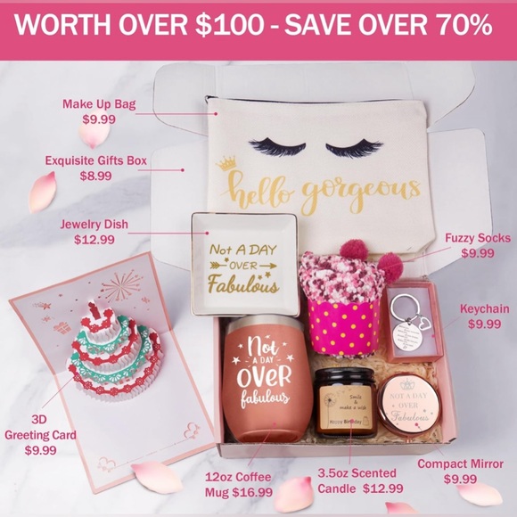 Happy 40, 50, 60, and 70th Birthday Box - Picture 2 of 14